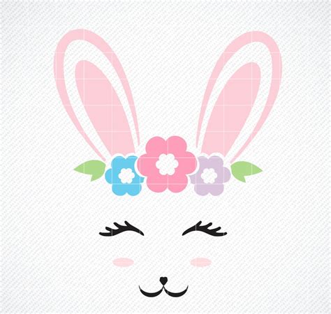 Bunny Svg Bunny Face Svg Easter Bunny Svg Easter Svg Bunny | Etsy