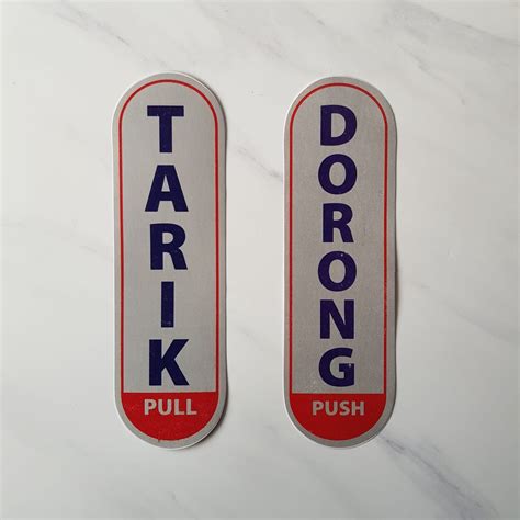 Jual Stiker Pintu Tarik Dorong Set Isi Ruangan Kantor