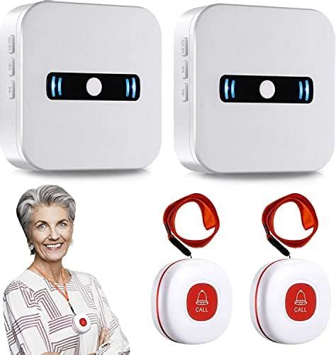 Liotoin Wireless Caregiver Pager Call Button Nurse Call Alarm System