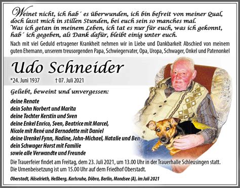 Udo Schneider – Südthüringer Rundschau • Meinungsfreudig. Unabhängig ...