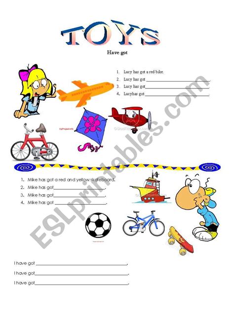 Toys Have Got ESL Worksheet By Username25