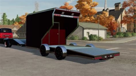 Fs22 Exp22 Race Car Trailer V 1 0 0 0 Other Trailers Mod Für Farming