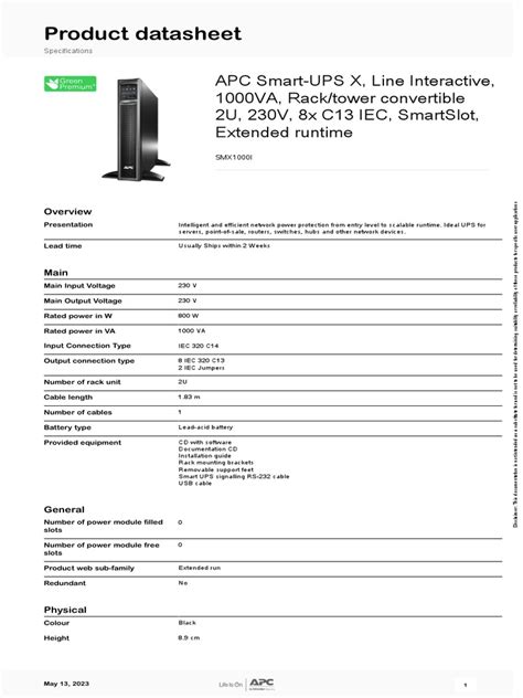 Smart Ups Smx1000i | PDF | Computer Engineering | Electronics