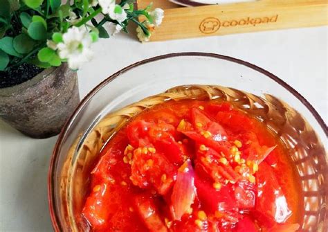 Resep Sambal Tomat Serba Mentah Oleh Chiensyn Kuliner Cookpad