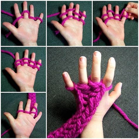 Finger Knitting Projects Youtube Video Instructions Finger Knitting