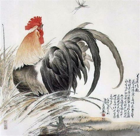 Symbol of 2017 Rooster in painting of Chinese artist - Art Kaleidoscope