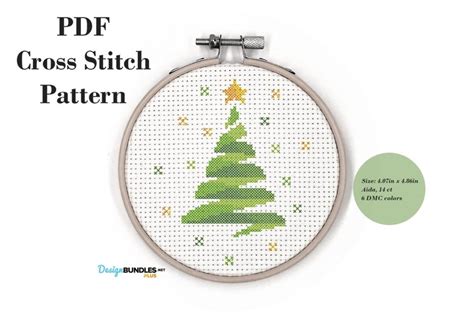 Christmas Tree Cross Stitch Pattern PDF File