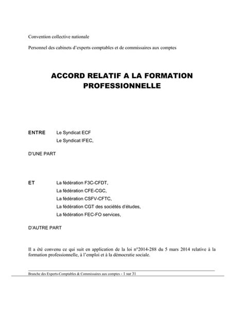 IDCC 787 Accord Formation Professionnelle Continue PDF