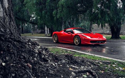 Ferrari 458 Italia Wallpaper Red