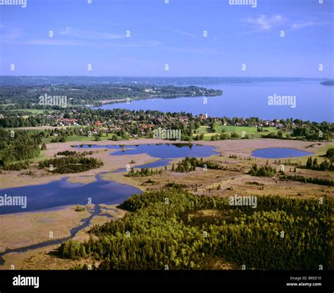 Seeshaupt On Lake Starnberger See Osterseen Lakes At Front Lake