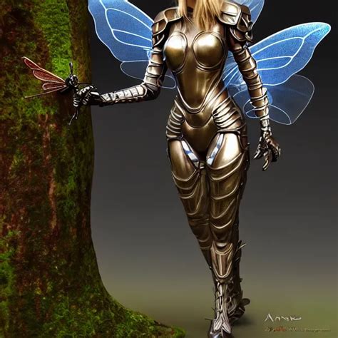 Adult Fairy Warrior With Insectoid Armour K Hdr Stable Diffusion