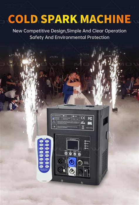 Mowl 600w Wireless Dmx Control Fireworks Fountain Cold Spark Machine