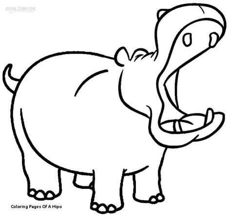 Cute Hippo Drawing | Free download on ClipArtMag