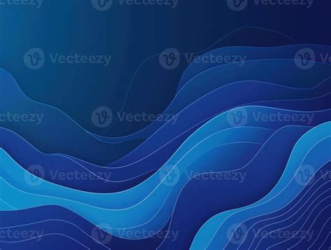 Abstract Blue Wave Pattern Background For Minimalist Design And Graphic