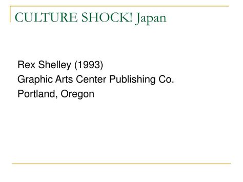 PPT - CULTURE SHOCK! Japan PowerPoint Presentation, free download - ID ...