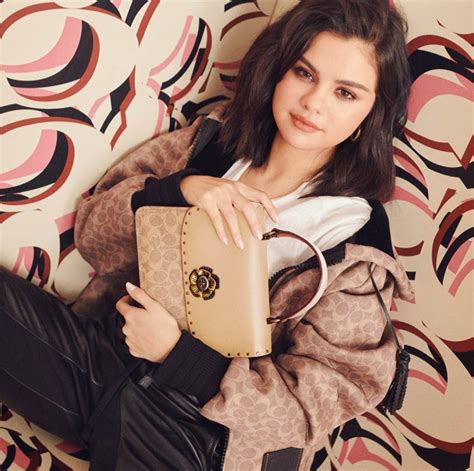 Selena Gomez Fall Coach Handbag Clothing Campaign Pics Atelier