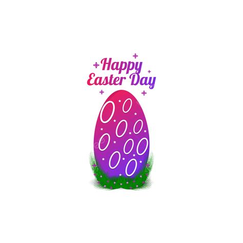 Happy Easter Egg Vector Art Png Happy Easter Day Egg Design With Colorful Gradient And Abstract