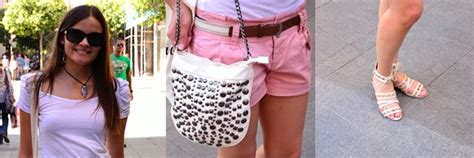 Street Style Nude shorts La bruja con tacón de aguja