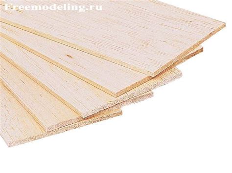 Бальза листовая 3*100*1000 мм - Freemodeling.ru - материалы для моделизма