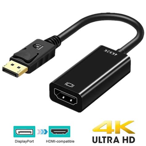 4k DisplayPort sang HDMI Bộ chuyển đổi tương thích Cổng hiển thị Nam DP