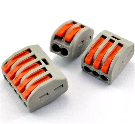 Spring Lever Terminal Block Electric Cable Wire Connector Reusable 235 Way Eur 175