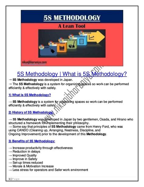 5 s methodology what is 5s methodology