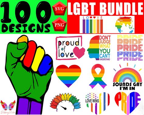LGBT Svg Bundle Lgbtq Svg Lgbt Pride Svg Lgbt Pride Shirt Gay Pride Svg Gay Rainbow Png