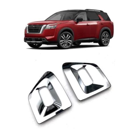 Chrome Car Front Fog Light Lamp Frame Cover Trim For Nissan Pathfinder