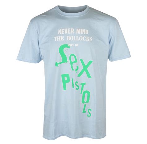 T Shirt Pour Homme Sex Pistols NMTB Drop Logo LHT BLEU ROCK OFF SPTS31MLB Metalmonde Fr