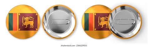 Sri Lanka Round Badges Country Flag Stock Illustration 2366259011 ...