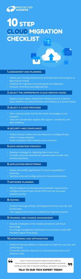 10 Step Cloud Migration Checklist Pdf Pdf