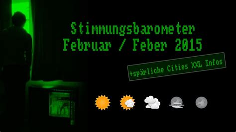 Stimmungsbarometer Februar Feber 2015 spärliche Infos zu Cities