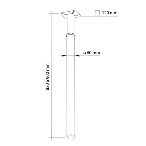 Pied De Snack T L Scopique Rond Inox Msa France Groupe Sofive