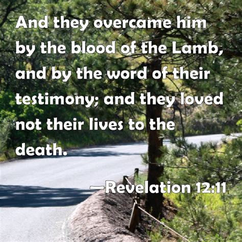 Revelation 1211 And They Overcame Him By The Blood Of The Lamb And By