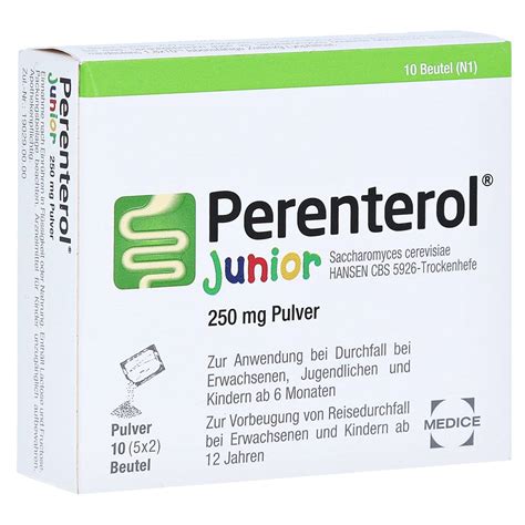 Perenterol Junior 250mg Pulver Beutel 10 Stk Perenterol Junior