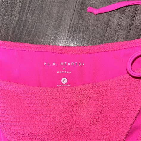 Pacsun Bikini Set Super Bright Pink Top M But Fits Depop