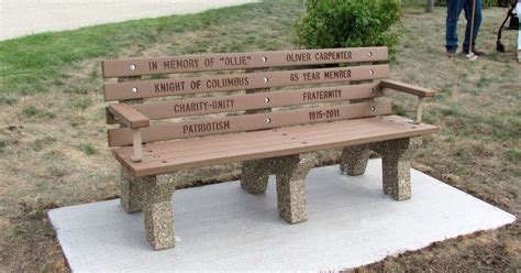 Doty and Sons Concrete Products, Inc.: ECO FRIENDLY MEMORIAL BENCHES