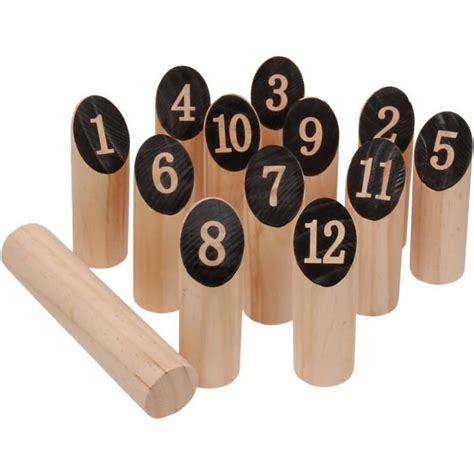 Kubb Grand Jeu Scandinave En Bois Jeu Viking Outdoor Su De Jeu D