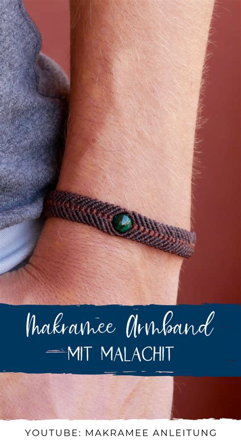 DIY Makramee Armband mit Perle Armbänder selber zu knüpfen ist