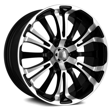 HD SPINOUT TRUCK Wheels Gloss Black With Machined Face Rims