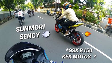 MOTOVLOG WITH GSX R150 SUNMORI SENCY YouTube