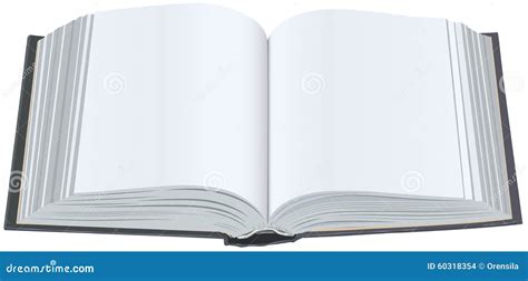 Раскройте книгу с чистыми листами страницы предпосылки пустой ...
