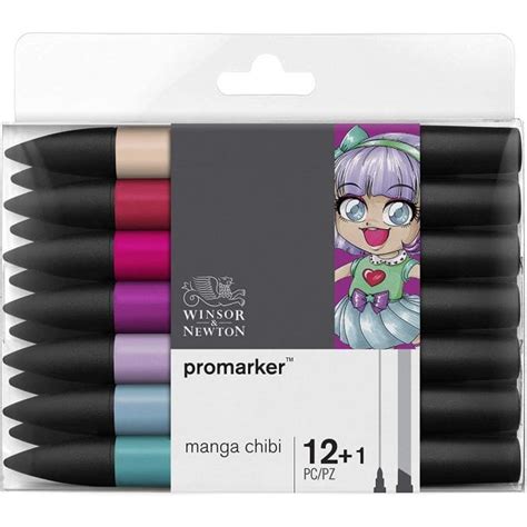 Winsor Newton Promarker Manga Chibi Set Stationery Pens From