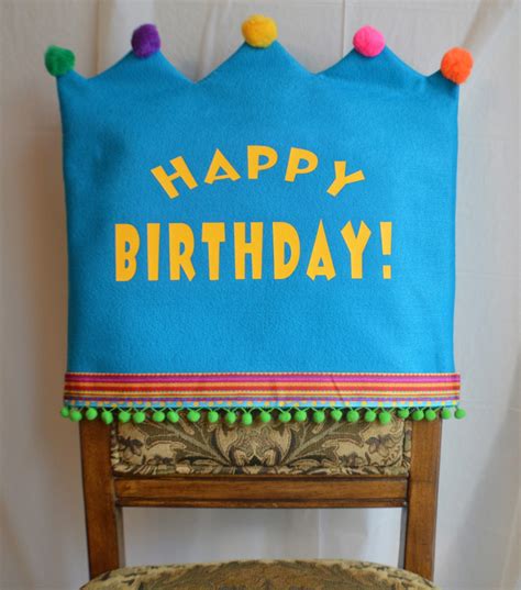 Happy Birthday Chair Cover By Joyfulldelights On Etsy