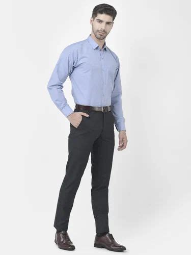 Formal Wear Shirt Pant Men Poly Cotton Corporate Office Uniform Set