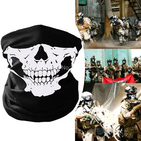 Multipurpose Polyester Military Army Masks Skeleton Ghost Skull Face Mask Biker Ps Cosplay