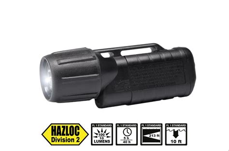 Intrinsically Safe UK 2AA ELED Z2 Nonincendive Flashlights