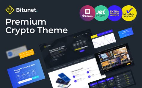 Bitunet Tema De Wordpress Elementor Para Criptomonedas