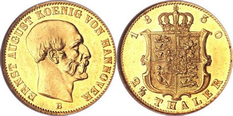 2½ Thaler Ernest August Reino de Hannover Numista