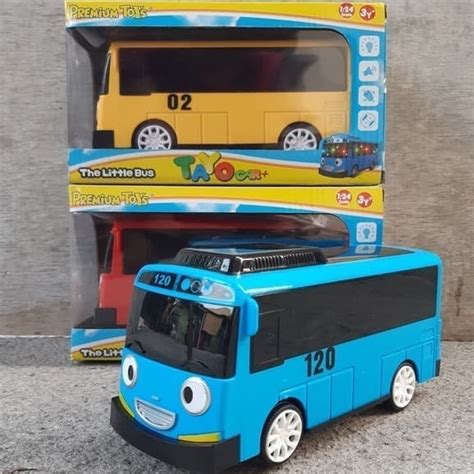 Jual Mainan Permainan Maenan Mobil Mobilan Bus Bis Bes Tayo The Little Bus Plastik Led 3d Play